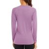 imageTACVASEN Womens Long Sleeve Rash Guard UPF 50 UV Sun Shirts Quick Dry Swim Shirt Hiking TopsGrey Purple