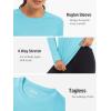 imageTACVASEN Womens Long Sleeve Rash Guard UPF 50 UV Sun Shirts Quick Dry Swim Shirt Hiking TopsIce Blue