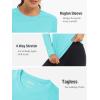 imageTACVASEN Womens Long Sleeve Rash Guard UPF 50 UV Sun Shirts Quick Dry Swim Shirt Hiking TopsLake Blue