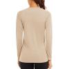 imageTACVASEN Womens Long Sleeve Rash Guard UPF 50 UV Sun Shirts Quick Dry Swim Shirt Hiking TopsLight Apricot