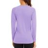 imageTACVASEN Womens Long Sleeve Rash Guard UPF 50 UV Sun Shirts Quick Dry Swim Shirt Hiking TopsLight Purple