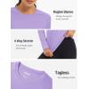 imageTACVASEN Womens Long Sleeve Rash Guard UPF 50 UV Sun Shirts Quick Dry Swim Shirt Hiking TopsLight Purple