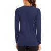 imageTACVASEN Womens Long Sleeve Rash Guard UPF 50 UV Sun Shirts Quick Dry Swim Shirt Hiking TopsNavy
