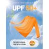 imageTACVASEN Womens Long Sleeve Rash Guard UPF 50 UV Sun Shirts Quick Dry Swim Shirt Hiking TopsOrange