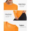 imageTACVASEN Womens Long Sleeve Rash Guard UPF 50 UV Sun Shirts Quick Dry Swim Shirt Hiking TopsOrange