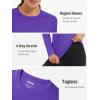 imageTACVASEN Womens Long Sleeve Rash Guard UPF 50 UV Sun Shirts Quick Dry Swim Shirt Hiking TopsPurple