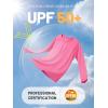 imageTACVASEN Womens Long Sleeve Rash Guard UPF 50 UV Sun Shirts Quick Dry Swim Shirt Hiking TopsRose Red
