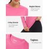 imageTACVASEN Womens Long Sleeve Rash Guard UPF 50 UV Sun Shirts Quick Dry Swim Shirt Hiking TopsRose Red