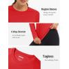 imageTACVASEN Womens Long Sleeve Rash Guard UPF 50 UV Sun Shirts Quick Dry Swim Shirt Hiking TopsTomato Red