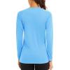imageTACVASEN Womens Long Sleeve Rash Guard UPF 50 UV Sun Shirts Quick Dry Swim Shirt Hiking TopsWaterfall Blue