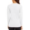 imageTACVASEN Womens Long Sleeve Rash Guard UPF 50 UV Sun Shirts Quick Dry Swim Shirt Hiking TopsWhite