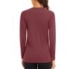 imageTACVASEN Womens Long Sleeve Rash Guard UPF 50 UV Sun Shirts Quick Dry Swim Shirt Hiking TopsWine Red