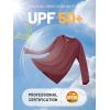 imageTACVASEN Womens Long Sleeve Rash Guard UPF 50 UV Sun Shirts Quick Dry Swim Shirt Hiking TopsWine Red