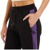 imageTACVASEN Womens Sport Pants Outdoor Jogger Cotton Running Sweatpants Elastic Waist Black Purple 32