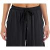 imageTACVASEN Womens Yoga Pants Cotton Linen Loose Fit Lounge Walking Pants Summer with 4 Pockets Black S