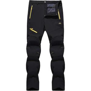 imageTACVASEN Womens Pants Waterproof Snowboarding Reinforced Knees Hiking Pants Black 26