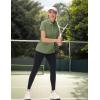 imageTACVASEN Polo Shirts for Women Short Sleeve Golf Shirts 4Button Quick Dry Workout Tops Collared for Work Running TennisAgreen