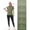 imageTACVASEN Polo Shirts for Women Short Sleeve Golf Shirts 4Button Quick Dry Workout Tops Collared for Work Running TennisAgreen