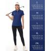 imageTACVASEN Polo Shirts for Women Short Sleeve Golf Shirts 4Button Quick Dry Workout Tops Collared for Work Running TennisDark Blue