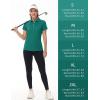imageTACVASEN Polo Shirts for Women Short Sleeve Golf Shirts 4Button Quick Dry Workout Tops Collared for Work Running TennisEgreen
