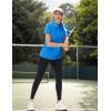 imageTACVASEN Polo Shirts for Women Short Sleeve Golf Shirts 4Button Quick Dry Workout Tops Collared for Work Running TennisSea Blue