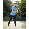 imageTACVASEN Polo Shirts for Women Short Sleeve Golf Shirts 4Button Quick Dry Workout Tops Collared for Work Running TennisSky Blue