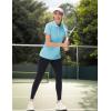 imageTACVASEN Polo Shirts for Women Short Sleeve Golf Shirts 4Button Quick Dry Workout Tops Collared for Work Running TennisWater Blue