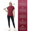 imageTACVASEN Polo Shirts for Women Short Sleeve Golf Shirts 4Button Quick Dry Workout Tops Collared for Work Running TennisWine Red