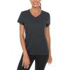 imageTACVASEN Womens Short Sleeve Running Shirts Lightweight Quick Dry TShirts Outdoor Hiking TopsBlack