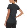 imageTACVASEN Womens Short Sleeve Running Shirts Lightweight Quick Dry TShirts Outdoor Hiking TopsBlack