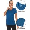 imageTACVASEN Womens Short Sleeve Running Shirts Lightweight Quick Dry TShirts Outdoor Hiking TopsBlue