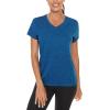 imageTACVASEN Womens Short Sleeve Running Shirts Lightweight Quick Dry TShirts Outdoor Hiking TopsBlue