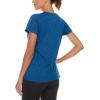 imageTACVASEN Womens Short Sleeve Running Shirts Lightweight Quick Dry TShirts Outdoor Hiking TopsBlue