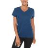 imageTACVASEN Womens Short Sleeve Running Shirts Lightweight Quick Dry TShirts Outdoor Hiking TopsDark Blue