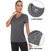 imageTACVASEN Womens Short Sleeve Running Shirts Lightweight Quick Dry TShirts Outdoor Hiking TopsDark Gray