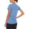 imageTACVASEN Womens Short Sleeve Running Shirts Lightweight Quick Dry TShirts Outdoor Hiking TopsLight Blue
