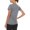 imageTACVASEN Womens Short Sleeve Running Shirts Lightweight Quick Dry TShirts Outdoor Hiking TopsLight Gray