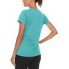 imageTACVASEN Womens Short Sleeve Running Shirts Lightweight Quick Dry TShirts Outdoor Hiking TopsLight Green