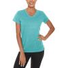 imageTACVASEN Womens Short Sleeve Running Shirts Lightweight Quick Dry TShirts Outdoor Hiking TopsLight Green