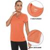 imageTACVASEN Womens Short Sleeve Running Shirts Lightweight Quick Dry TShirts Outdoor Hiking TopsOrange