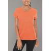 imageTACVASEN Womens Short Sleeve Running Shirts Lightweight Quick Dry TShirts Outdoor Hiking TopsOrange