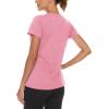 imageTACVASEN Womens Short Sleeve Running Shirts Lightweight Quick Dry TShirts Outdoor Hiking TopsPink