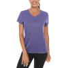 imageTACVASEN Womens Short Sleeve Running Shirts Lightweight Quick Dry TShirts Outdoor Hiking TopsPurple