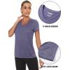 imageTACVASEN Womens Short Sleeve Running Shirts Lightweight Quick Dry TShirts Outdoor Hiking TopsPurple