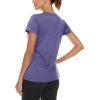 imageTACVASEN Womens Short Sleeve Running Shirts Lightweight Quick Dry TShirts Outdoor Hiking TopsPurple