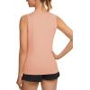 imageTACVASEN Womens UPF 80 Workout Tank Top Sleeveless Quick Dry Sun Protection Hiking Athletic Gym Yoga Running ShirtsApricot