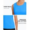 imageTACVASEN Womens UPF 80 Workout Tank Top Sleeveless Quick Dry Sun Protection Hiking Athletic Gym Yoga Running ShirtsAzure