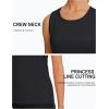 imageTACVASEN Womens UPF 80 Workout Tank Top Sleeveless Quick Dry Sun Protection Hiking Athletic Gym Yoga Running ShirtsBlack
