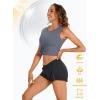 imageTACVASEN Womens UPF 80 Workout Tank Top Sleeveless Quick Dry Sun Protection Hiking Athletic Gym Yoga Running ShirtsDark Grey