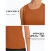 imageTACVASEN Womens UPF 80 Workout Tank Top Sleeveless Quick Dry Sun Protection Hiking Athletic Gym Yoga Running ShirtsDark Orange
